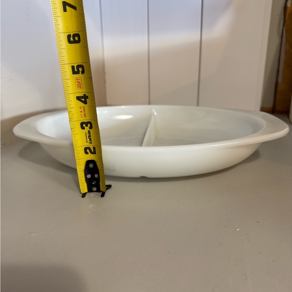 Pyrex White Divided Dish - Picture 2 of 5